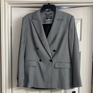 Karl Lagerfeld Monochrome Houndstooth Jacket
